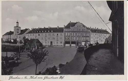 Ansichtskarte Glauchau Blick vom Glauchauer Hof 1953