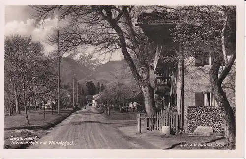 Ansichtskarte Degerndorf am Inn Brannenburg Straßenansicht Wildalpjoch Foto ca. 1930