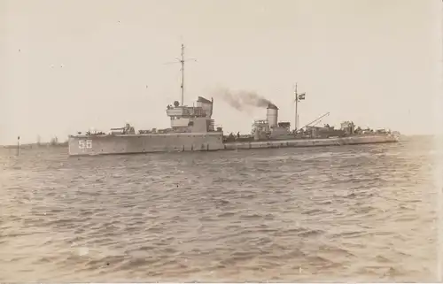 Orig.Foto Postkarte Kriegsschiff Torpedoboot 56 Reichsmarine Osternothafen 1927?