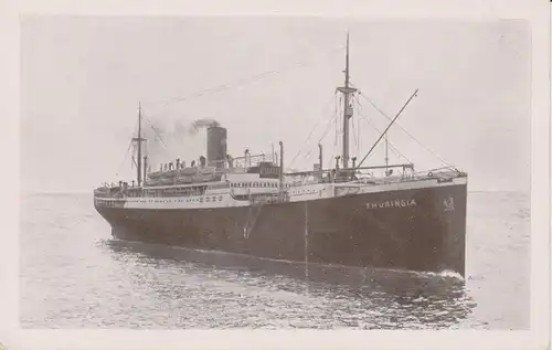 Ansichtskarte Passagierschiff Dampfer Thuringia ca. 1920