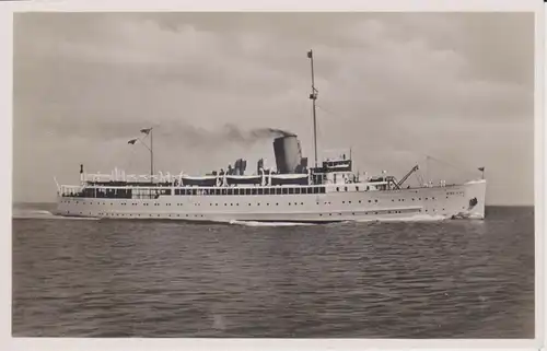 Ansichtskarte Schnelldampfer Seebäderschiff Roland Nordsee Foto Stempel 1937