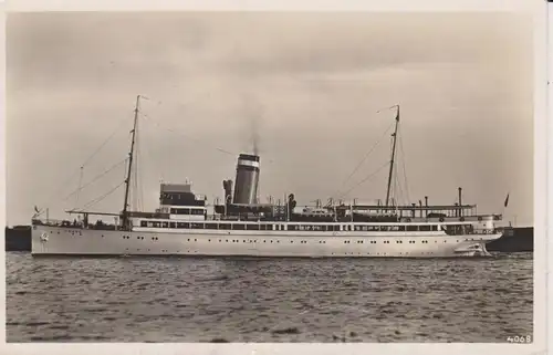 Ansichtskarte Schnelldampfer Seebäderschiff Cobra Nordsee Foto ca. 1935