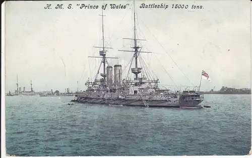 Ansichtskarte Kriegsschiff HMS Prince of Wales ca. 1914