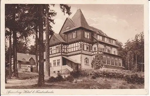 Ansichtskarte Friedrichroda Spiessberg-Hotel 1929