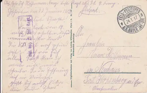 Ansichtskarte Saint Mihiel Frankreich Kriegszerstörung WK I / Feldpost 1917