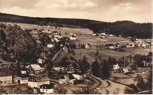 Ansichtskarte Rittersgrün Erzgebirge Teilansicht Foto 1975