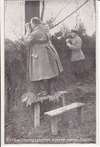 Ansichtskarte Beobachtungsposten Soldaten Erster Weltkrieg