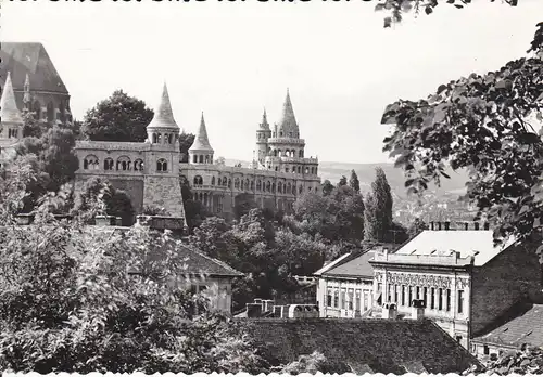 Ansichtskarte Budapest Fischerbastei / Halászbástya Foto 1959