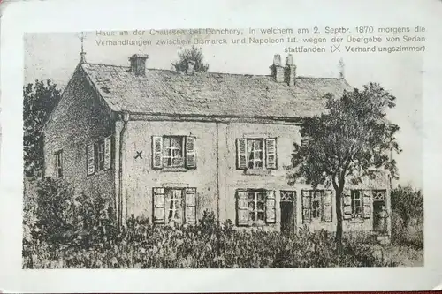 Ansichtskarte Haus an der Chausee bei Donchery