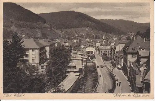 Ansichtskarte Bad Wildbad Blick von der Olgastraße Enztal 1928
