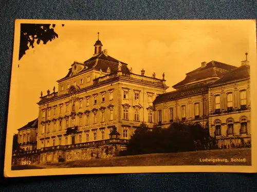 [Echtfotokarte schwarz/weiß] Ludwigsburg, Schloß. 