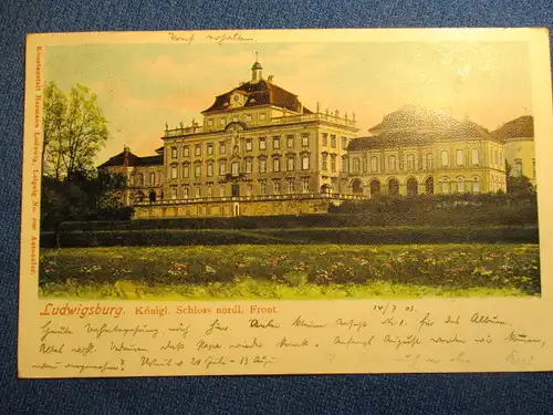 [Ansichtskarte] Ludwigsburg Königl. Schloß nördl. Front. 