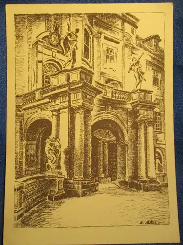 [Ansichtskarte] Rückseite
T. und M. Hiller
Das schöne Schwabenland
Ludwigsburg, Schloßportal. 