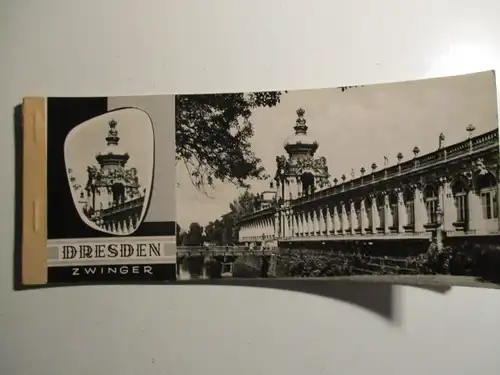 [Echtfotokarte schwarz/weiß] Dresden Zwinger. 
