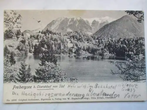 [Lithographie] Freibergsee b. Oberstdorf von Süd. 