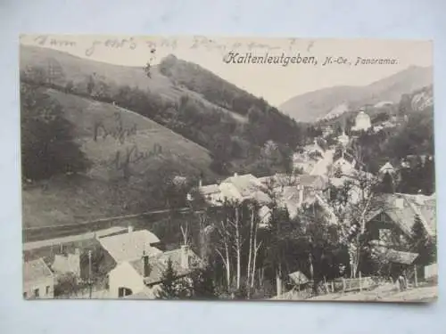 [Lithographie] Kaltenleutgeben, N.-Oe, Panorama. 