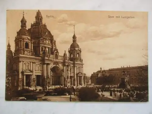 [Lithographie] Berlin Dom mit Lustgarten. 