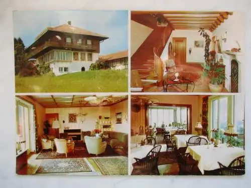 [Lithographie] Werbekarte der Pension Landhaus "Schweiger"
Heilklimatischer Höhenluftkurort Freudenstadt / Schwarzwald
mit Maschinenschrift eingeschriebene Beträge in DM 
Zimmer 20,- bis 30,- / Appartement 33,- oder ohne Frühstück von 17,- bis 24,. 