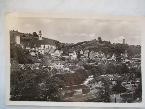 [Echtfotokarte schwarz/weiß] Horb a. Neckar. 