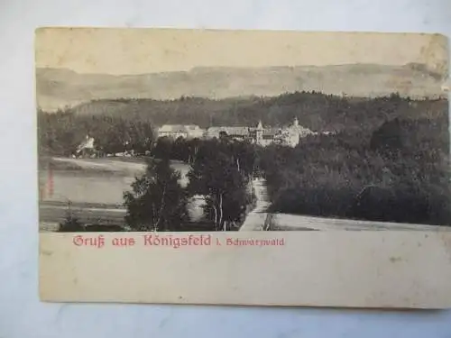 [Lithographie] Gruß aus Königsfeld i. Schwarzwald. 