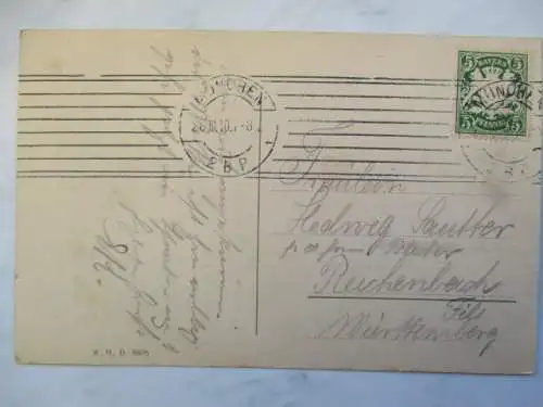 [Lithographie] München Bavaria mit Ruhmeshalle. 