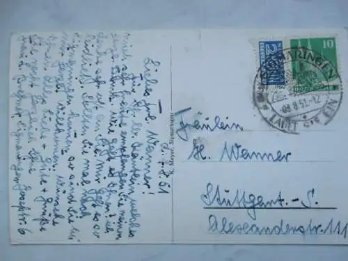 [Echtfotokarte schwarz/weiß] Sigmaringen Schloss. 