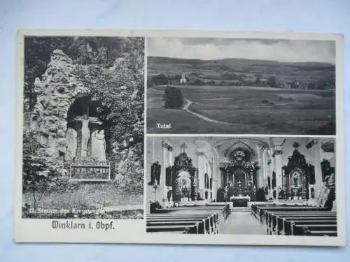 [Echtfotokarte schwarz/weiß] Winklarn
12. Station des Kreuzweges
Total
Joh. Schöberl, Kolonialwaren - Brot- und Feinbäckerei, Drogen, Farben. 