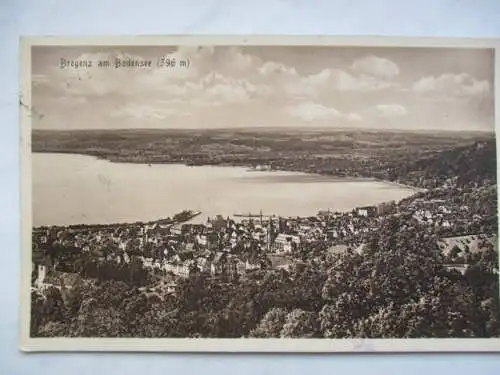 [Lithographie] Bregenz am Bodensee (396m). 