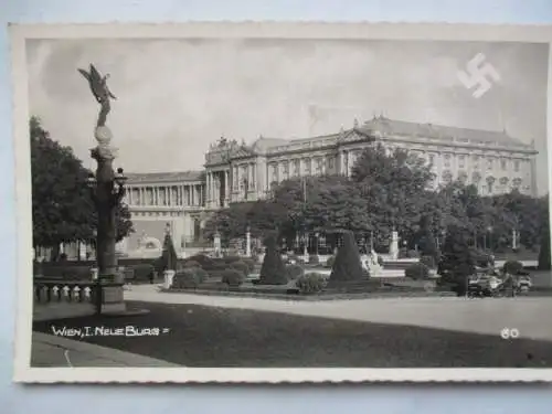 [Echtfotokarte schwarz/weiß] Wien I Neue Burg. 