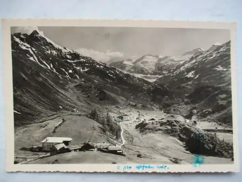 [Echtfotokarte schwarz/weiß] Ober-Gurgl 1930 m. Das höchstgelegene Kirchdorf Großdeutschlands. 