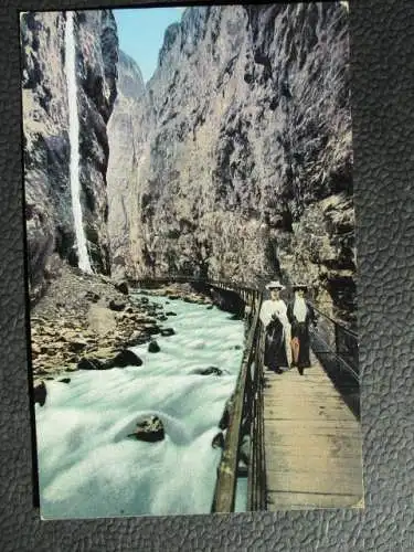 [Lithographie] Grindelwald Lütschinenschlucht. 