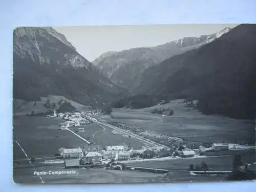 [Echtfotokarte schwarz/weiß] Ponte Campovasto. 