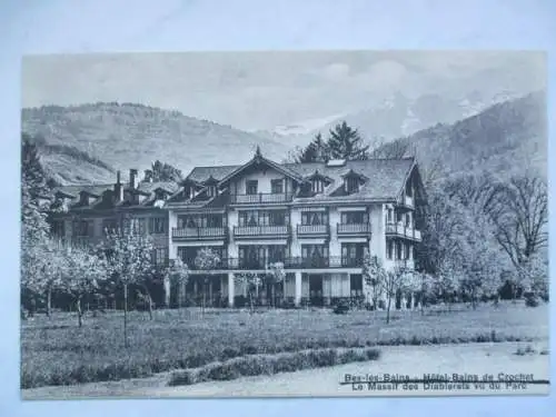 [Lithographie] Bex les Bains - Hotel  - Bain de Chrochet
Le Massive des Diablerets vu du Parc. 