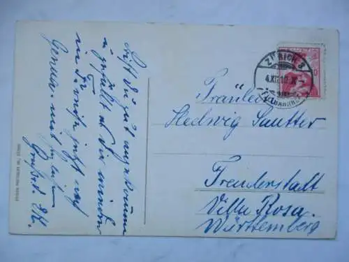 [Lithographie] Zürich Alpenquai und Uetilberg (874 m). 