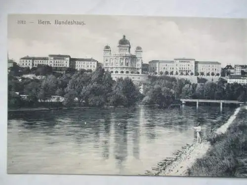 [Lithographie] Bern Bundeshaus. 