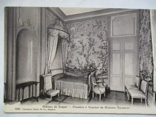 [Lithographie] Chateau de Coppet - Chambre à Coucher de Madame Récamier. 