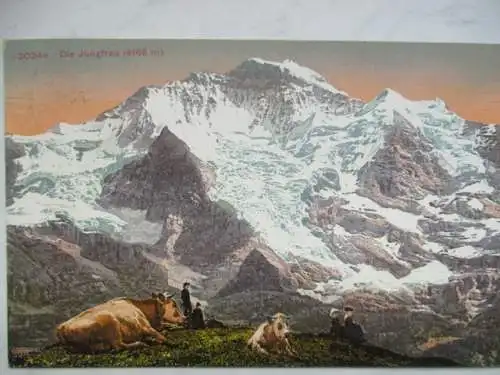 [Lithographie] Die Jungfrau (4166 m). 