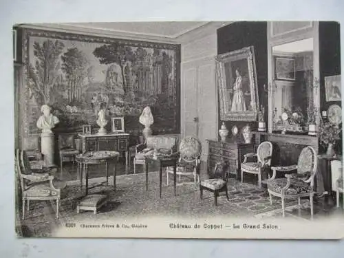 [Lithographie] Chateau de Coppet - Le Grand Salon. 