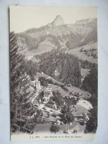 [Lithographie] Les Avants et la Dent de Jaman
(Montreux). 