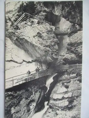 [Lithographie] Lauterbrunnen - Trümmelbach - Untere Galerie. 