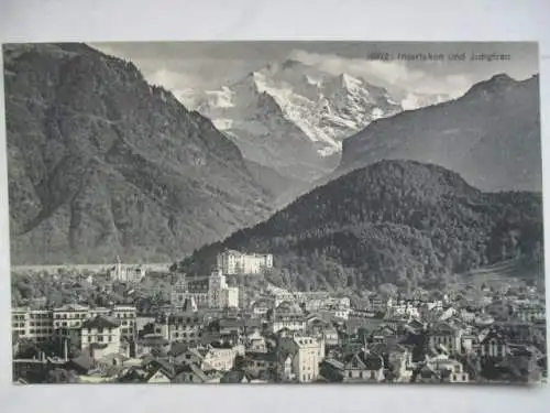 [Lithographie] Interlaken und Jungfrau. 