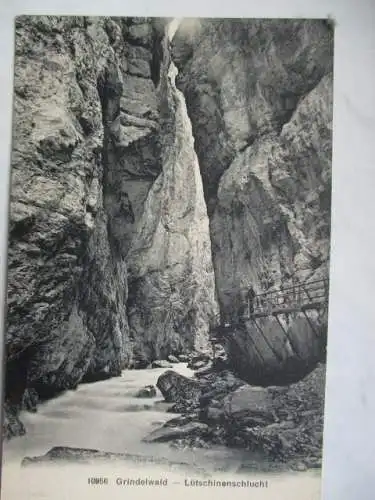 [Lithographie] Grindelwald - Lütschinenschlucht. 