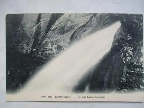 [Lithographie] Der Trümmelbach, 2. Fall bei Lauterbrunnen. 