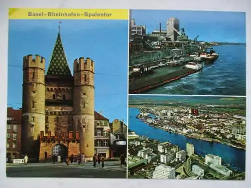 [Ansichtskarte] Basel - Rheinhafen - Spalentor. 