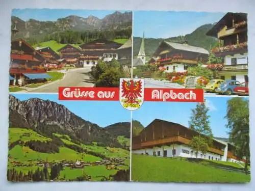 [Echtfotokarte farbig] Grüsse aus Alpbach. 