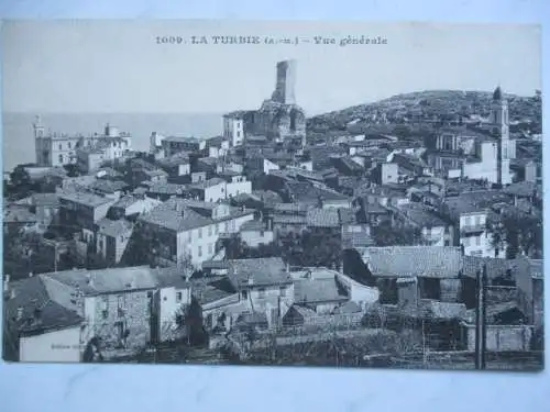 [Lithographie] La Turbie - Vue générale. 