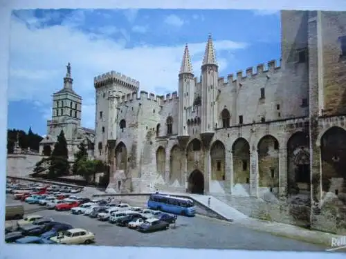 [Echtfotokarte farbig] Avignon (Vaucluse) Palais des Papes. 