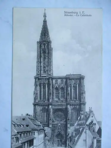 [Lithographie] Stassburg i. E.  Münster
La Cathédrale. 
