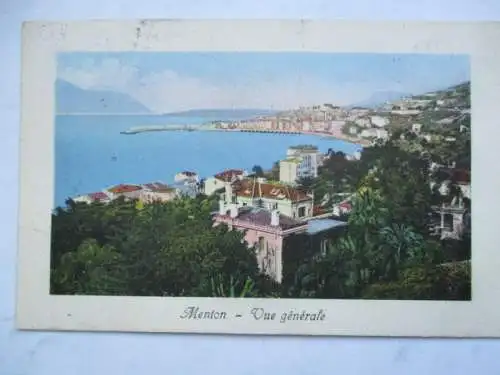 [Lithographie] Menton - Vue Générale. 
