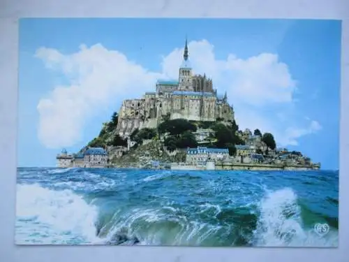 [Echtfotokarte farbig] Grand marée eu Mont Saint-Michel
und weitere Text. 